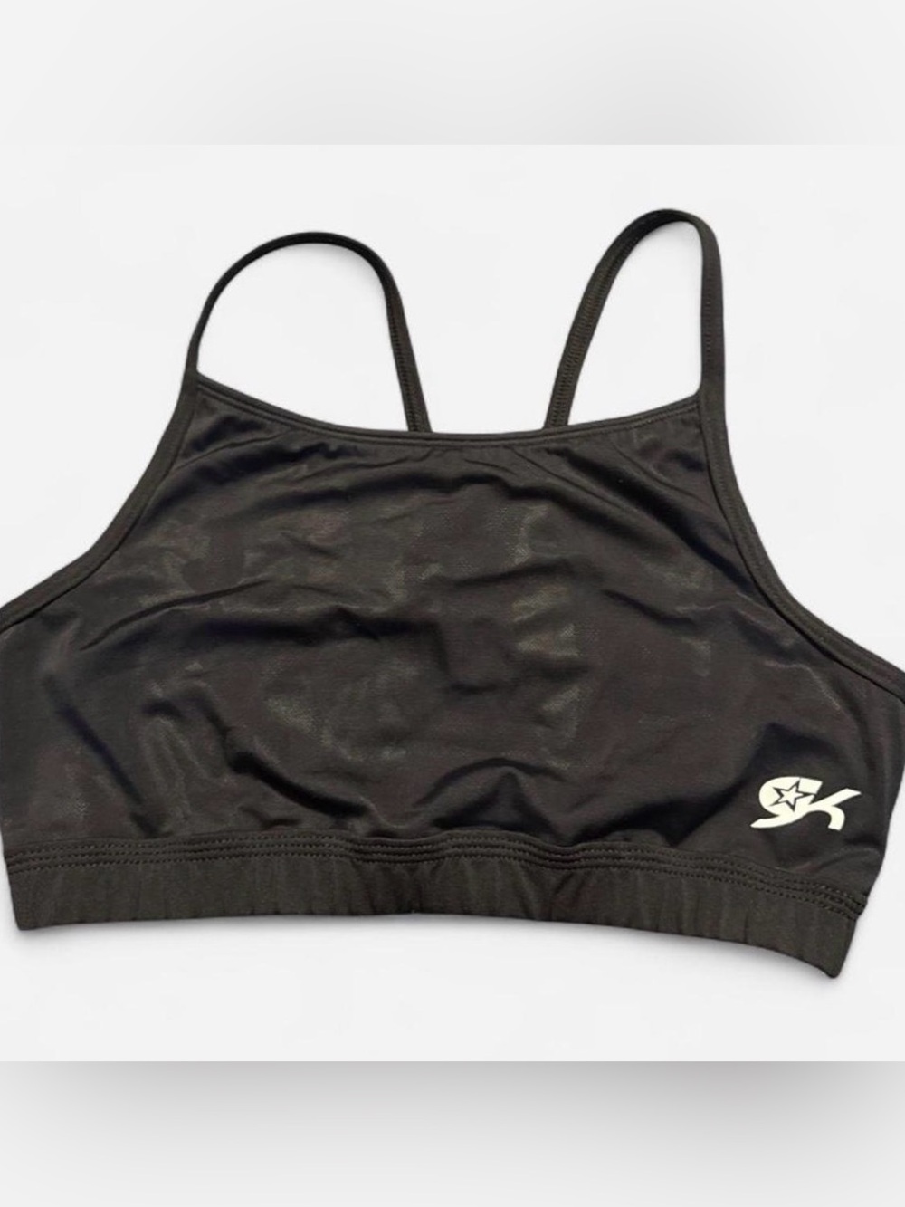 GK Black Sports Bra with Light Support